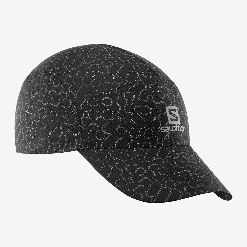 Salomon Singapore Mens Caps - REFLECTIVE Black | 37125-BTYN